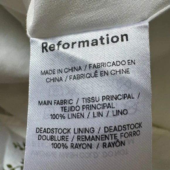 Reformation Tagliatelle Linen Midi Riviera Floral 8 - Picture 6 of 9
